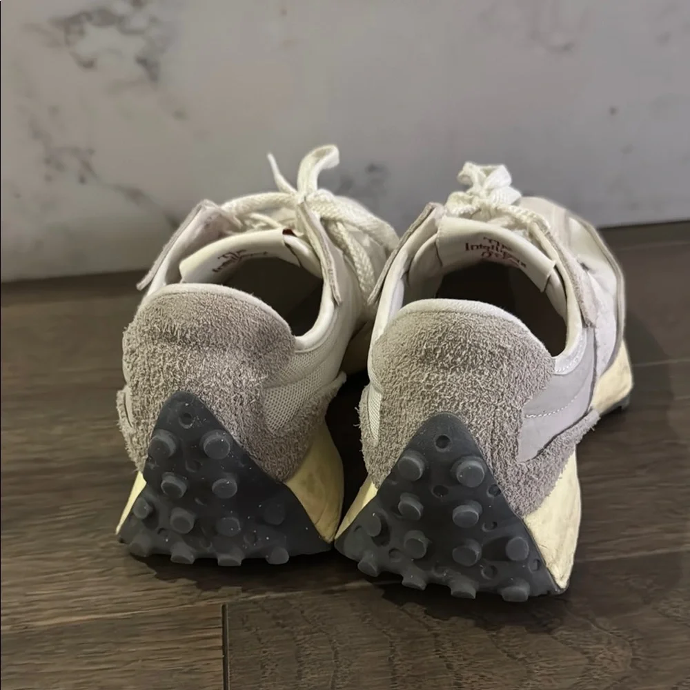 New Balance Women's Sneakers - Cream and Red - Picture 3 of 5